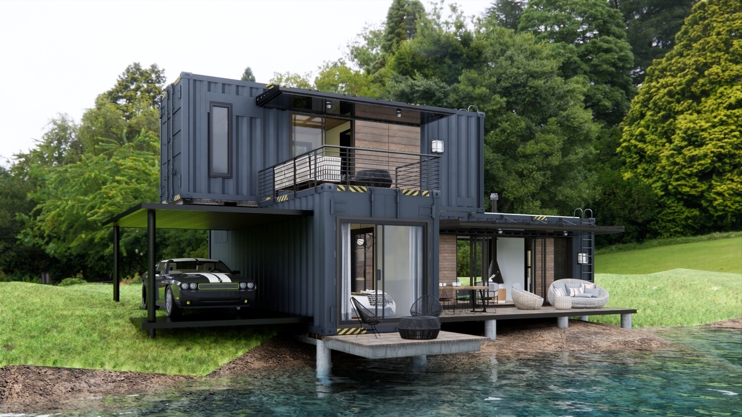 Detailed design of the container house BG40