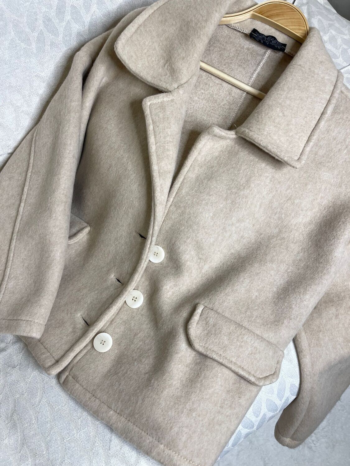 CHAQUETA LANA CON BOTÓN