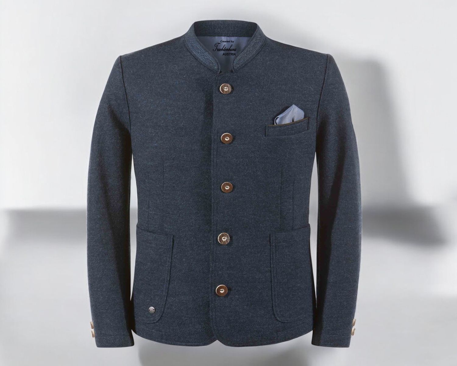 Herren Trachtenjacke &quot;Malte&quot; dunkelblau / authentische kulturelle  Bekleidung / Austria / Bayern / Oktoberfest / Trachtenoutfit