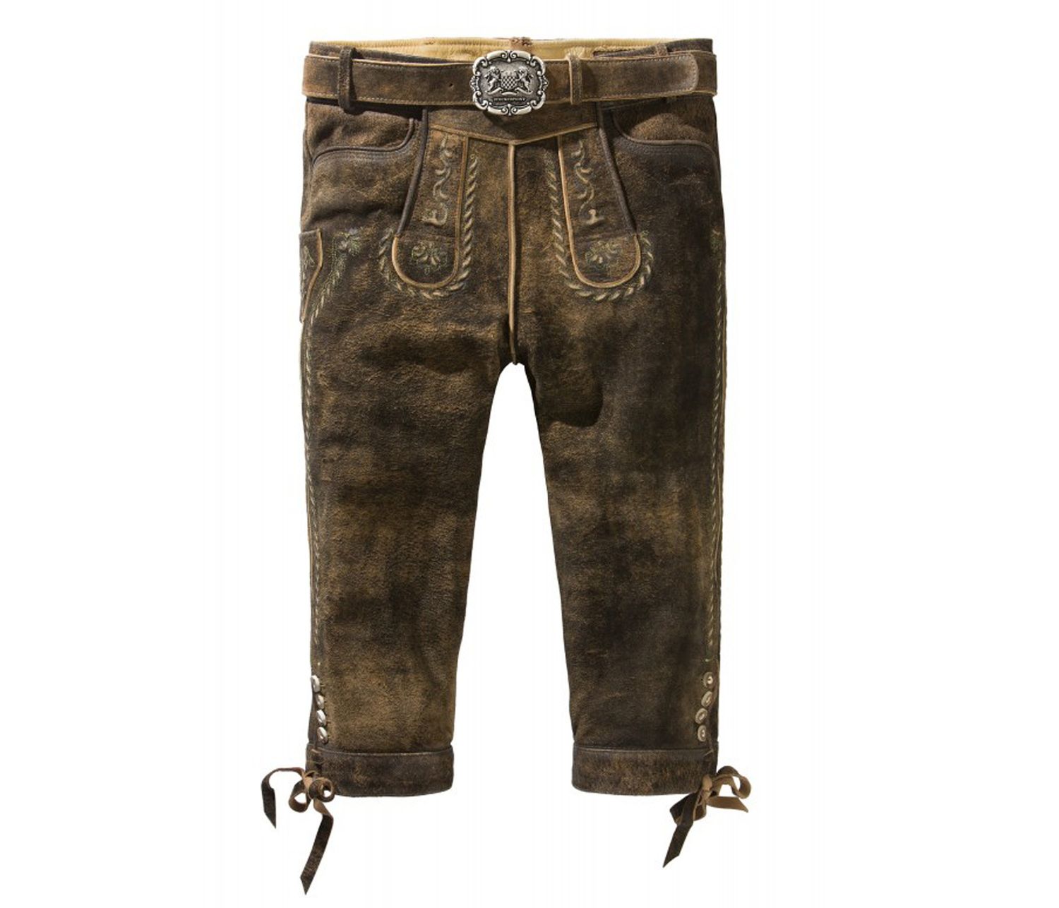 Kniebund Lederhose &quot;Markus&quot; braun / authentische kulturelle Qualitäts Bekleidung / Österreich / Bayern / Oktoberfest / Trachtenoutfit