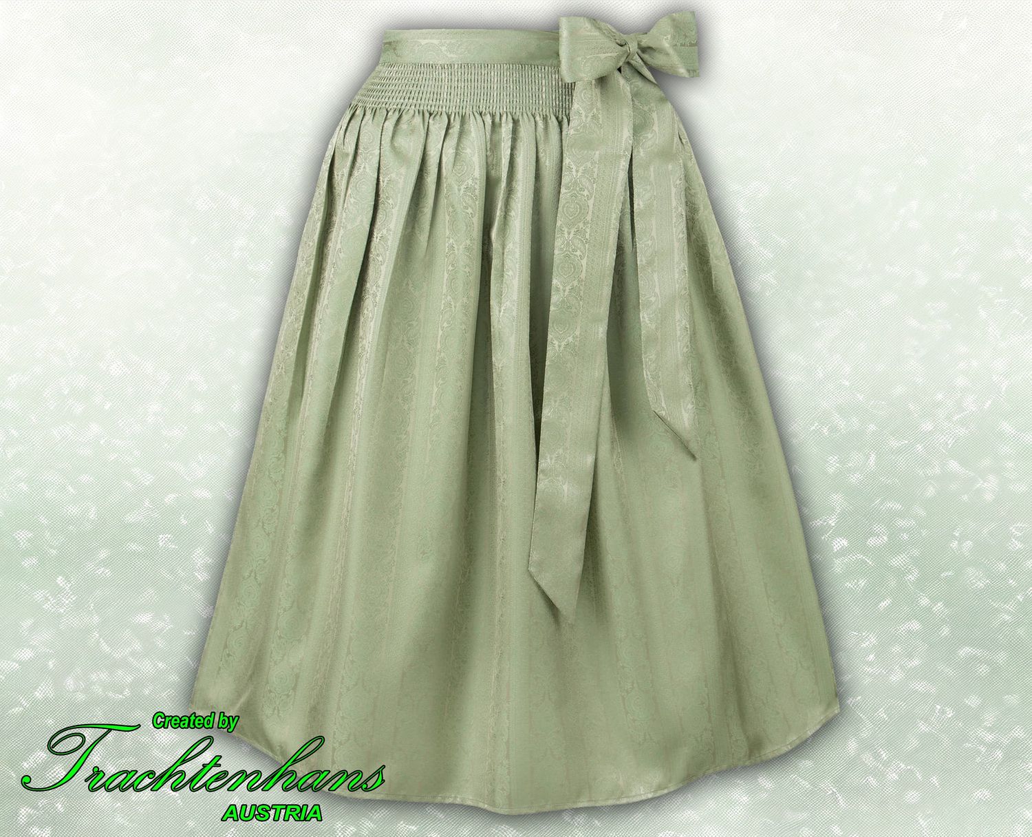 Schürze &quot;Amira&quot; hellgrün 70 cm fürs Dirndl / Trachtenhans