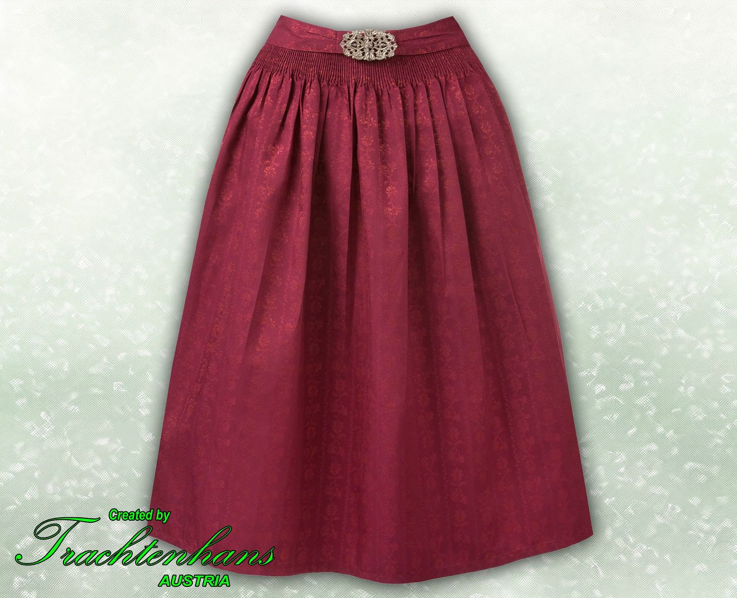 Schürze &quot;Asya&quot; bordeaux 70 cm fürs Dirndl