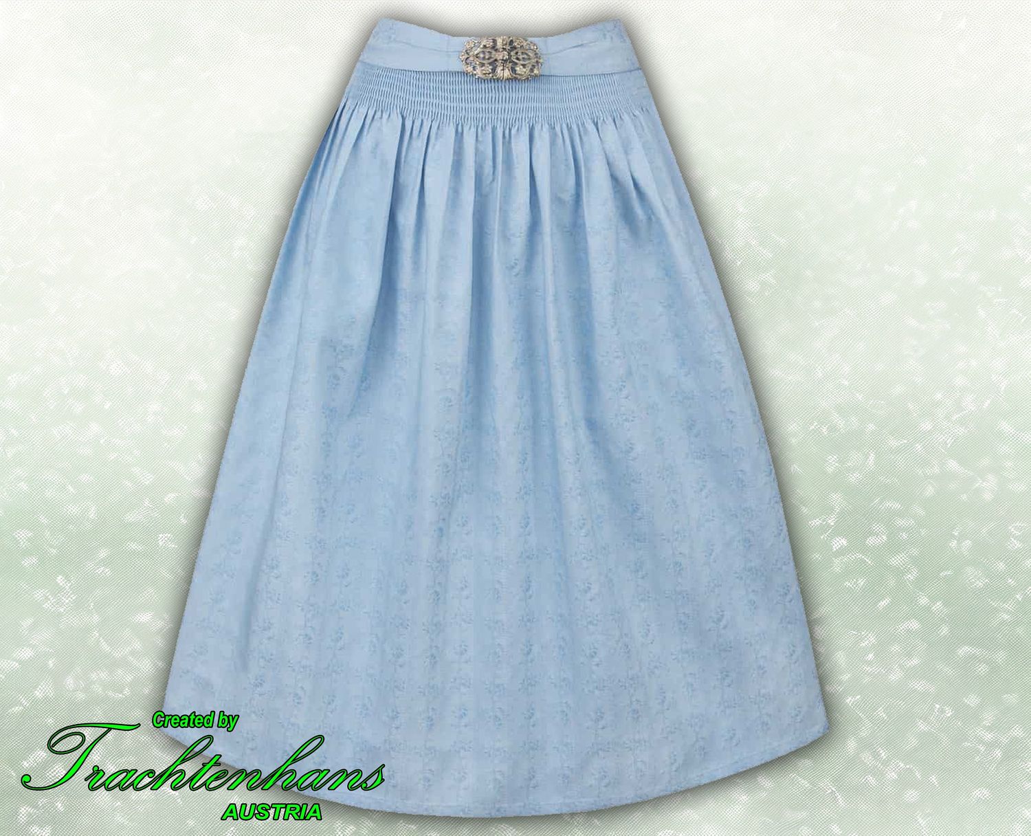Schürze &quot;Asya&quot; hellblau 70 cm fürs Dirndl / Trachtenhans - Jetzt personalisiertes Geschenk sichern