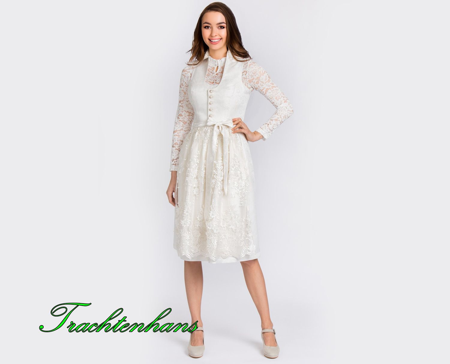 Exquisites Dirndl &quot;Luana&quot; ivory / Trachtenhans