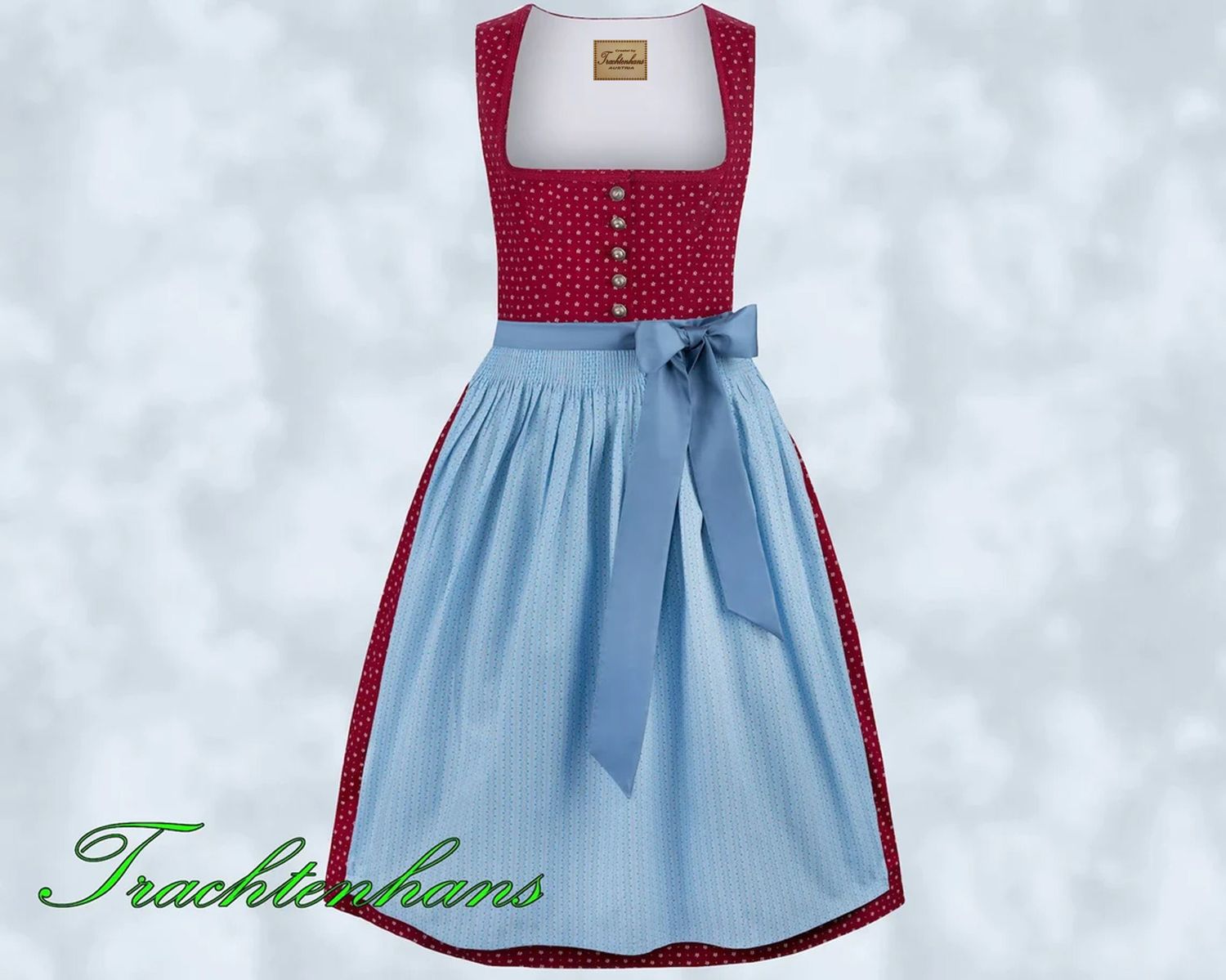 Dirndl &quot;Finia&quot; bordeaux zeitloses Design und hochwertige Verarbeitung