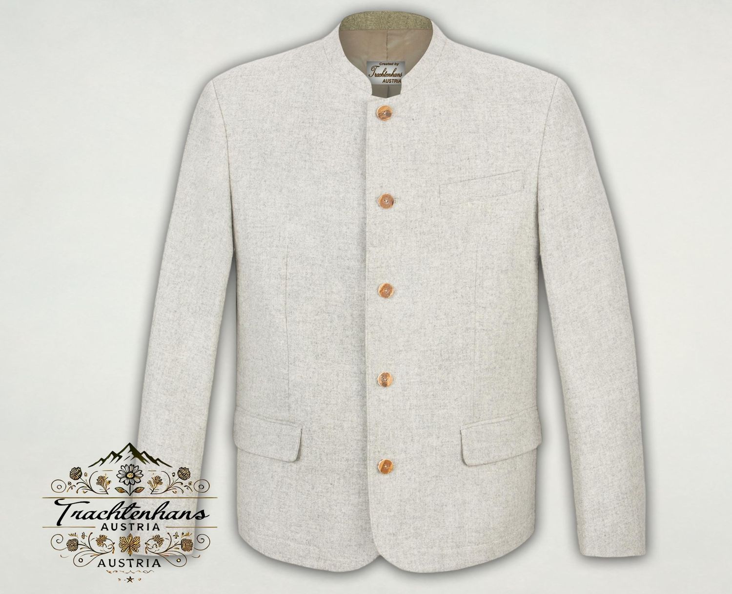Trachtenjacke Trachtensakko &quot;Alexander&quot; in hell meliert von Trachtenhans Classics / Trachtenhans