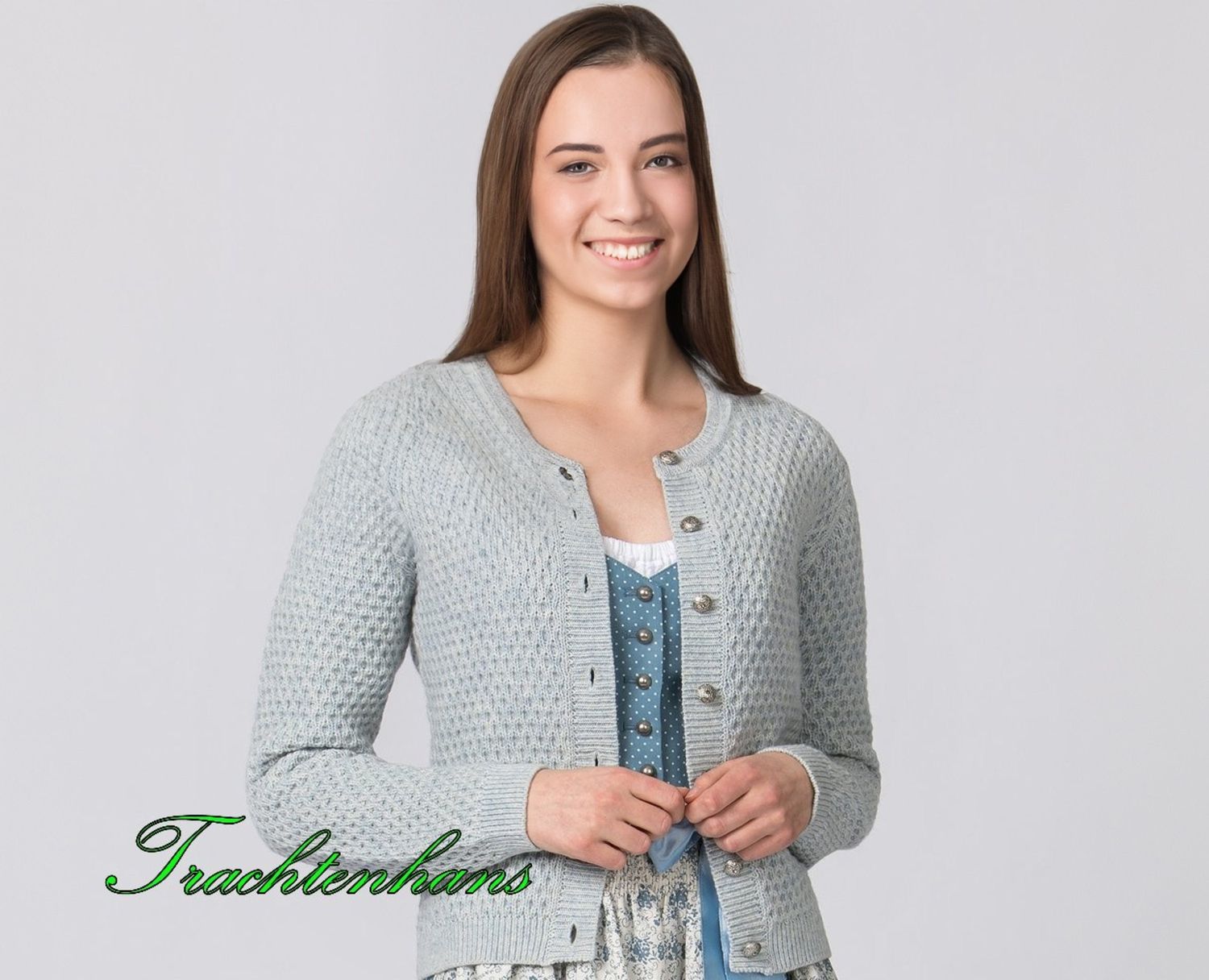 Damen Jacke &quot;Deniz&quot; rauchblau überzeugt durch den schlichten Look