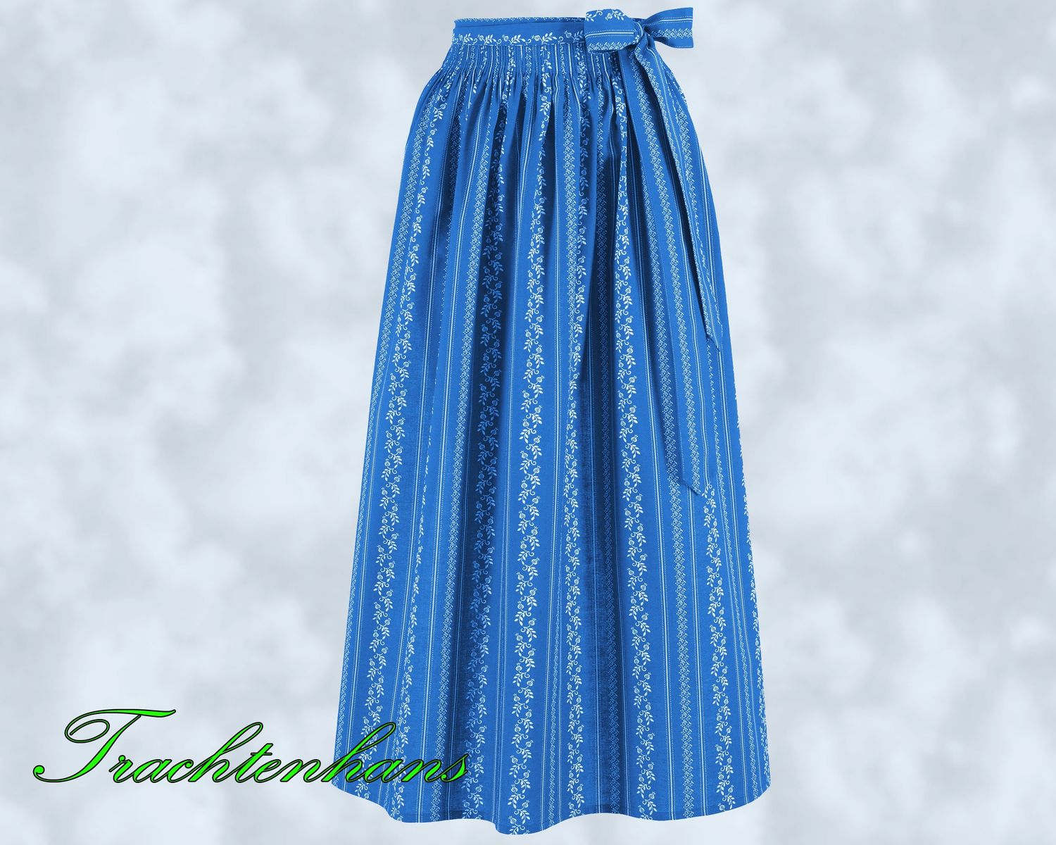 Schürze &quot;Amina&quot; blau 96 cm fürs Dirndl - Dirndlkleid / Trachtenhans