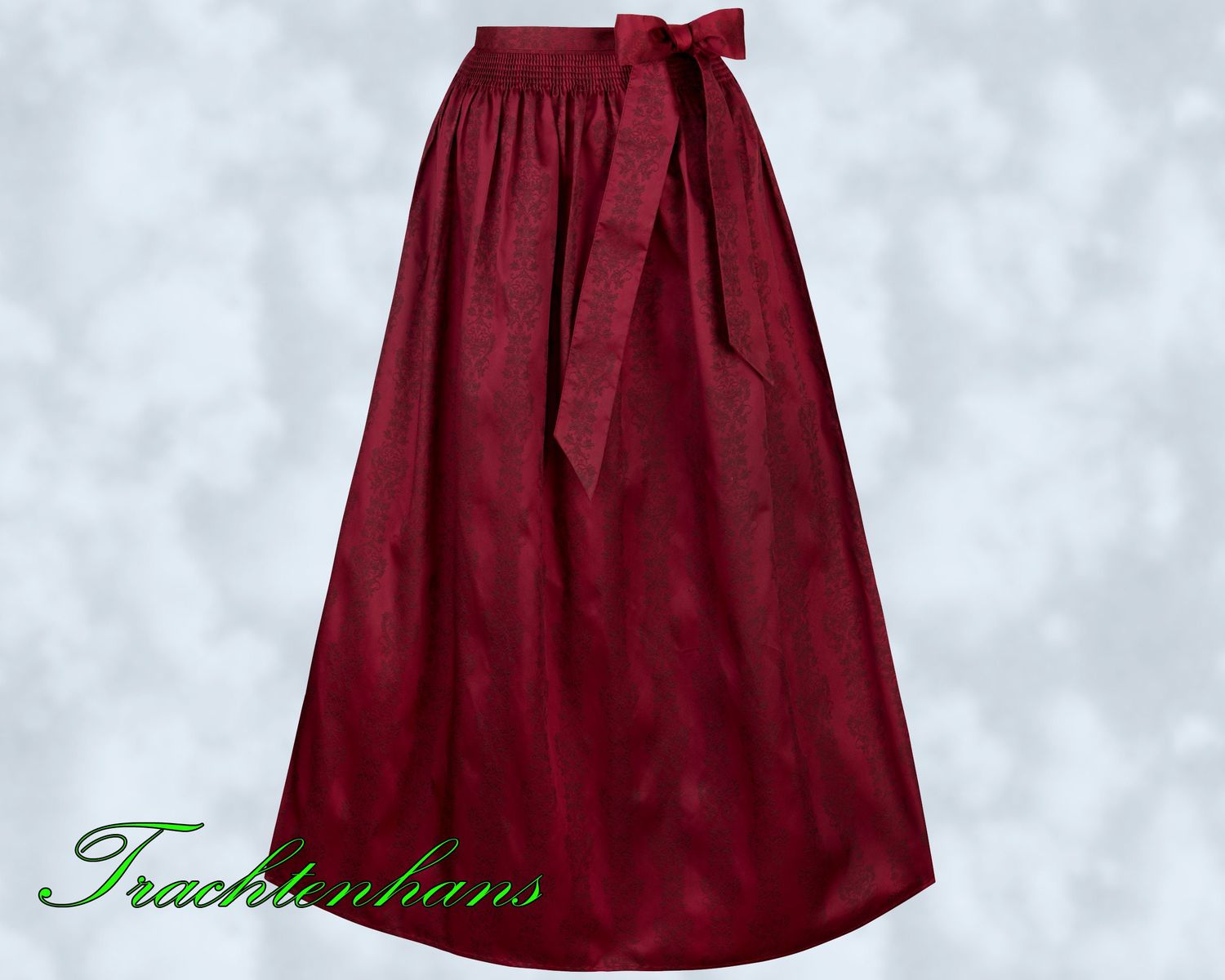 Schürze &quot;Aylin&quot; bordeaux 96 cm fürs Dirndl