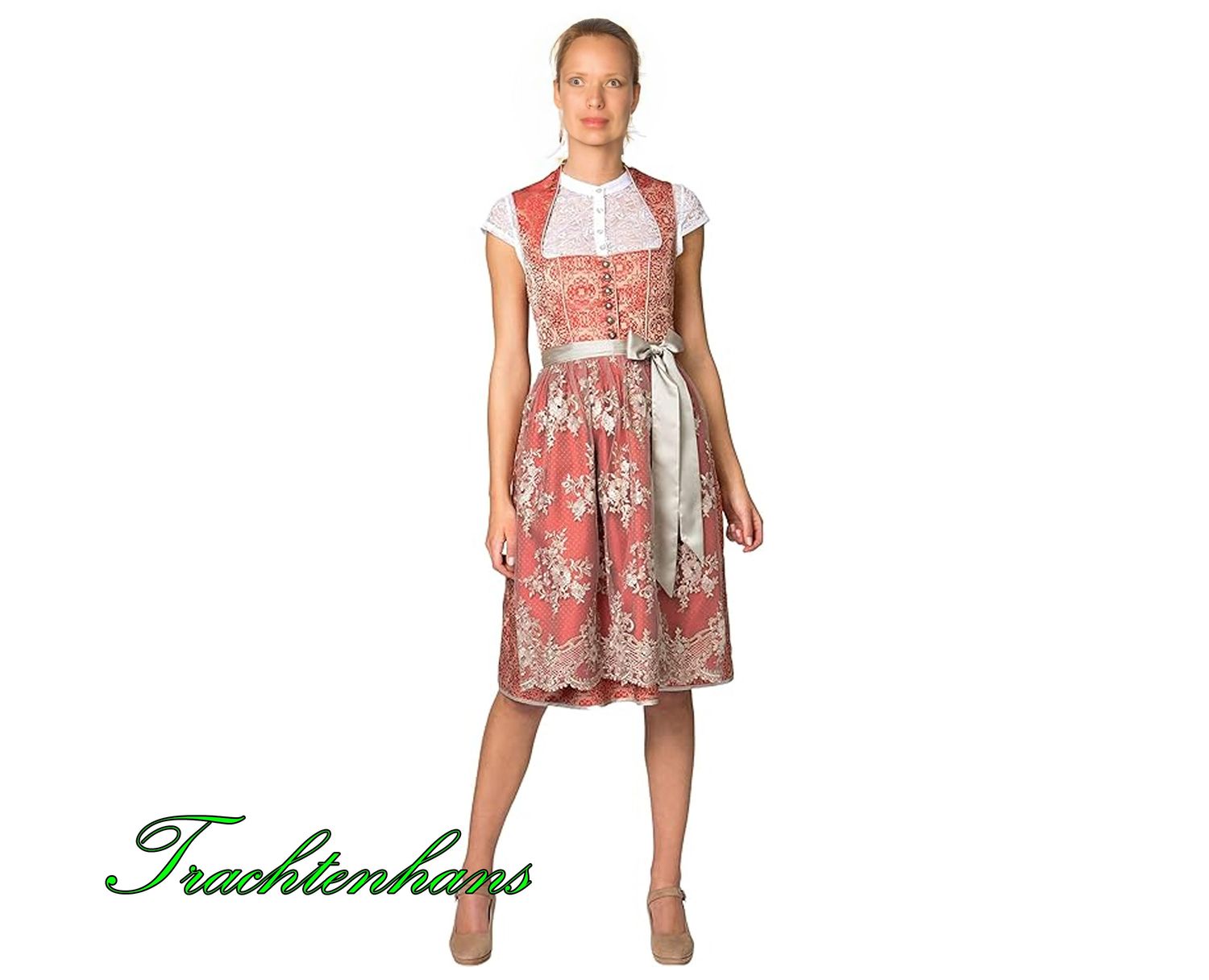 Exquisites Dirndl &quot;Layla&quot; rot / authentische kulturelle Qualitäts Bekleidung / Österreich / Bayern / Oktoberfest / Trachtenoutfit