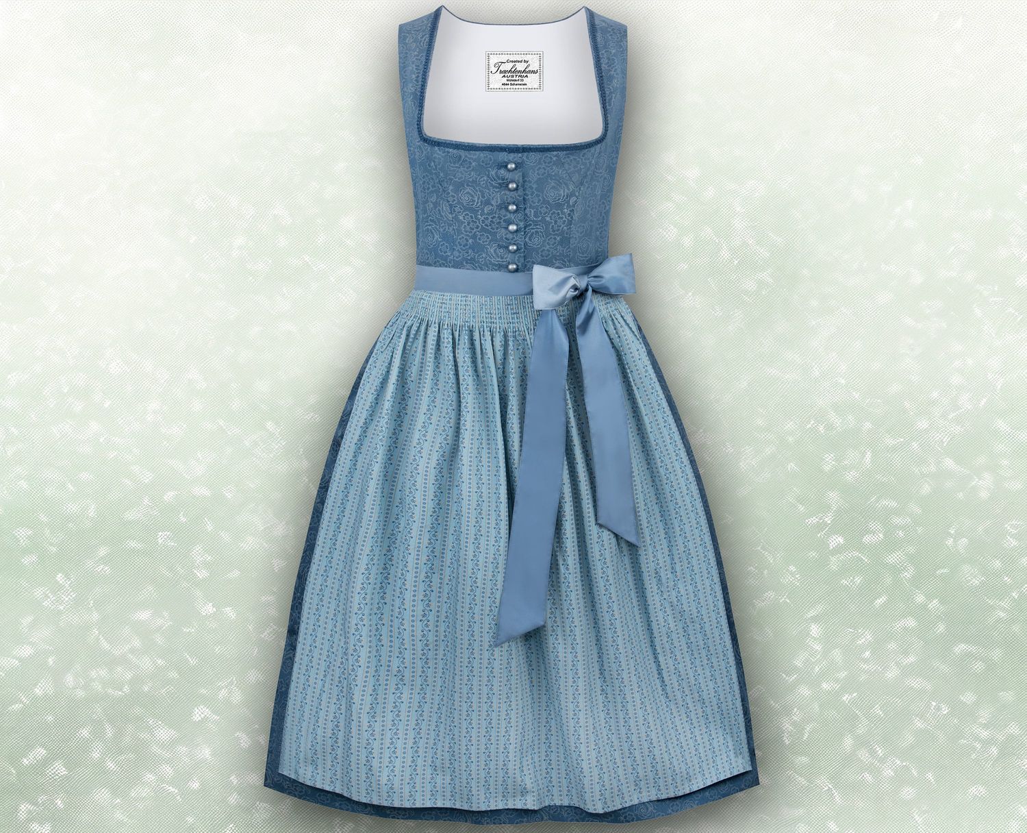 Exquisites Dirndl &quot;Franziska&quot; blau / authentische kulturelle Qualitäts Bekleidung / Österreich / Bayern / Oktoberfest / Trachtenoutfit