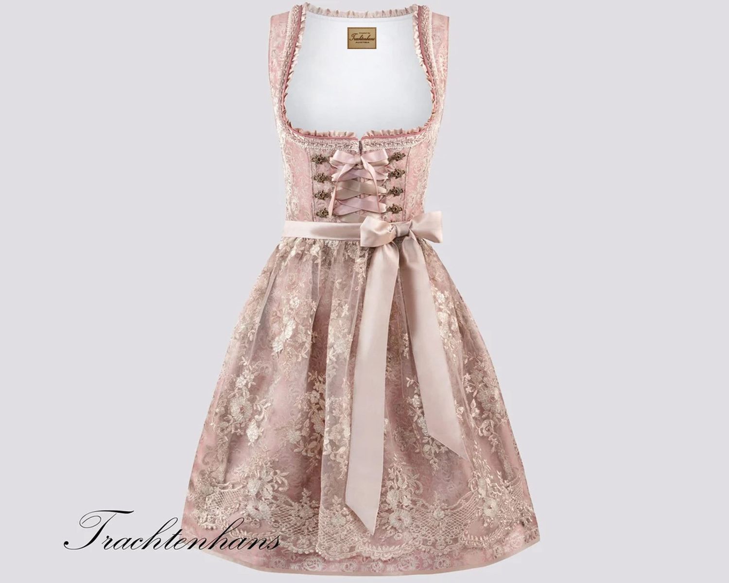 Exquisites Dirndl &quot;Jola&quot; altrosa / authentische kulturelle Qualitäts Bekleidung / Österreich / Bayern / Oktoberfest / Trachtenoutfit