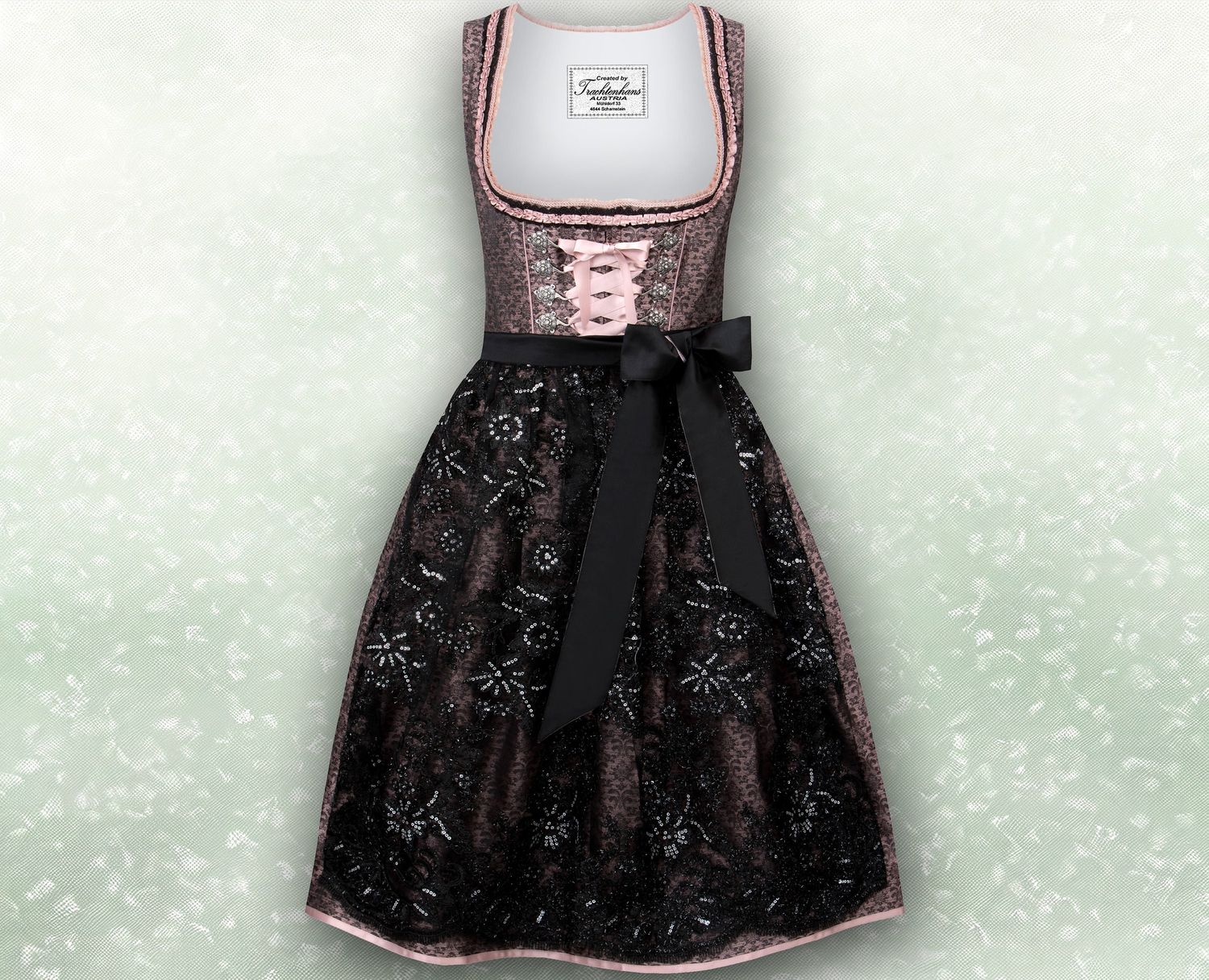 Dirndl &quot;Johanna&quot; altrosa / authentische kulturelle Qualitäts Bekleidung / Österreich / Bayern / Oktoberfest / Trachtenoutfit
