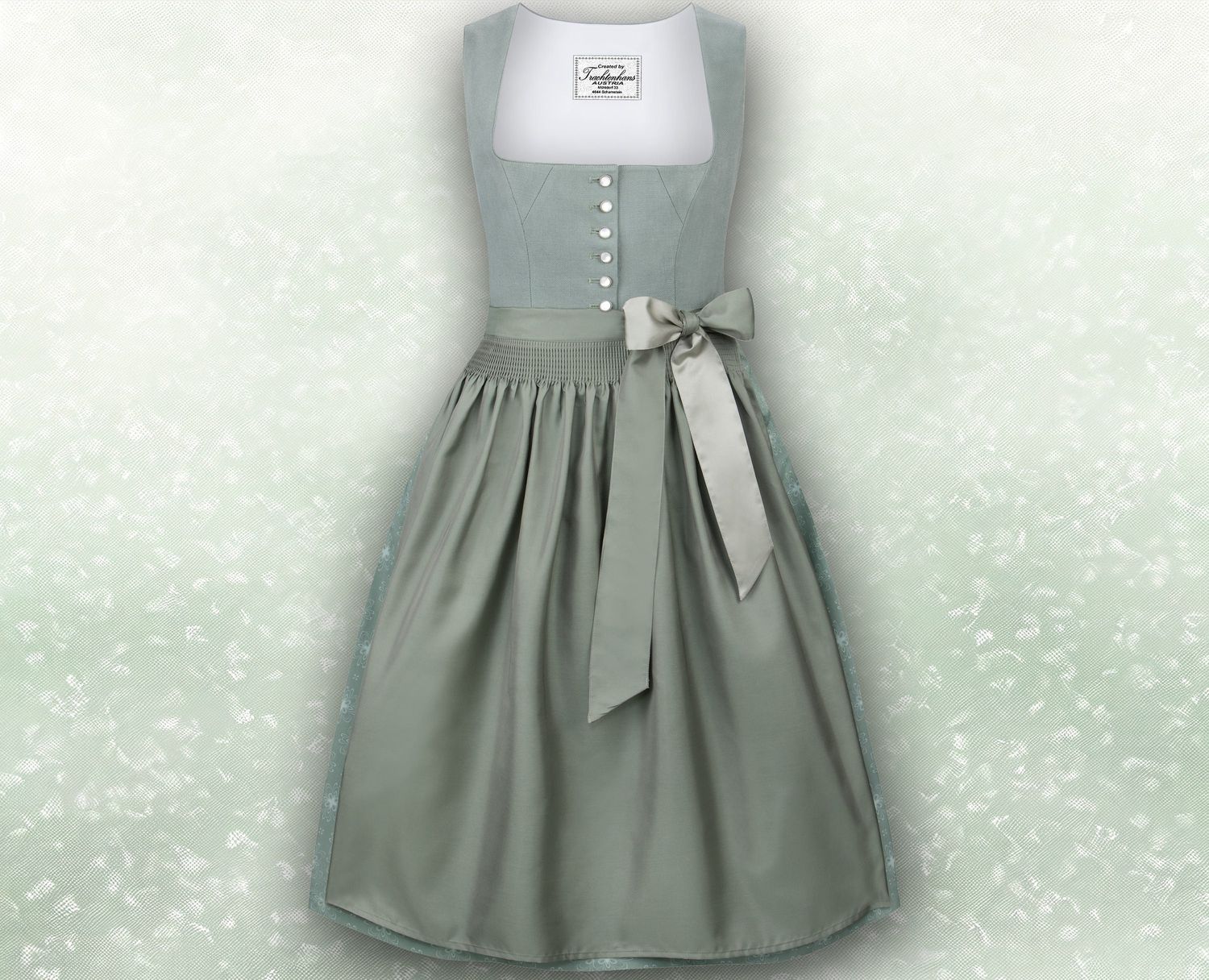 Dirndl &quot;Lora&quot; salbei / authentische kulturelle Qualitäts Bekleidung / Österreich / Bayern / Oktoberfest / Trachtenoutfit