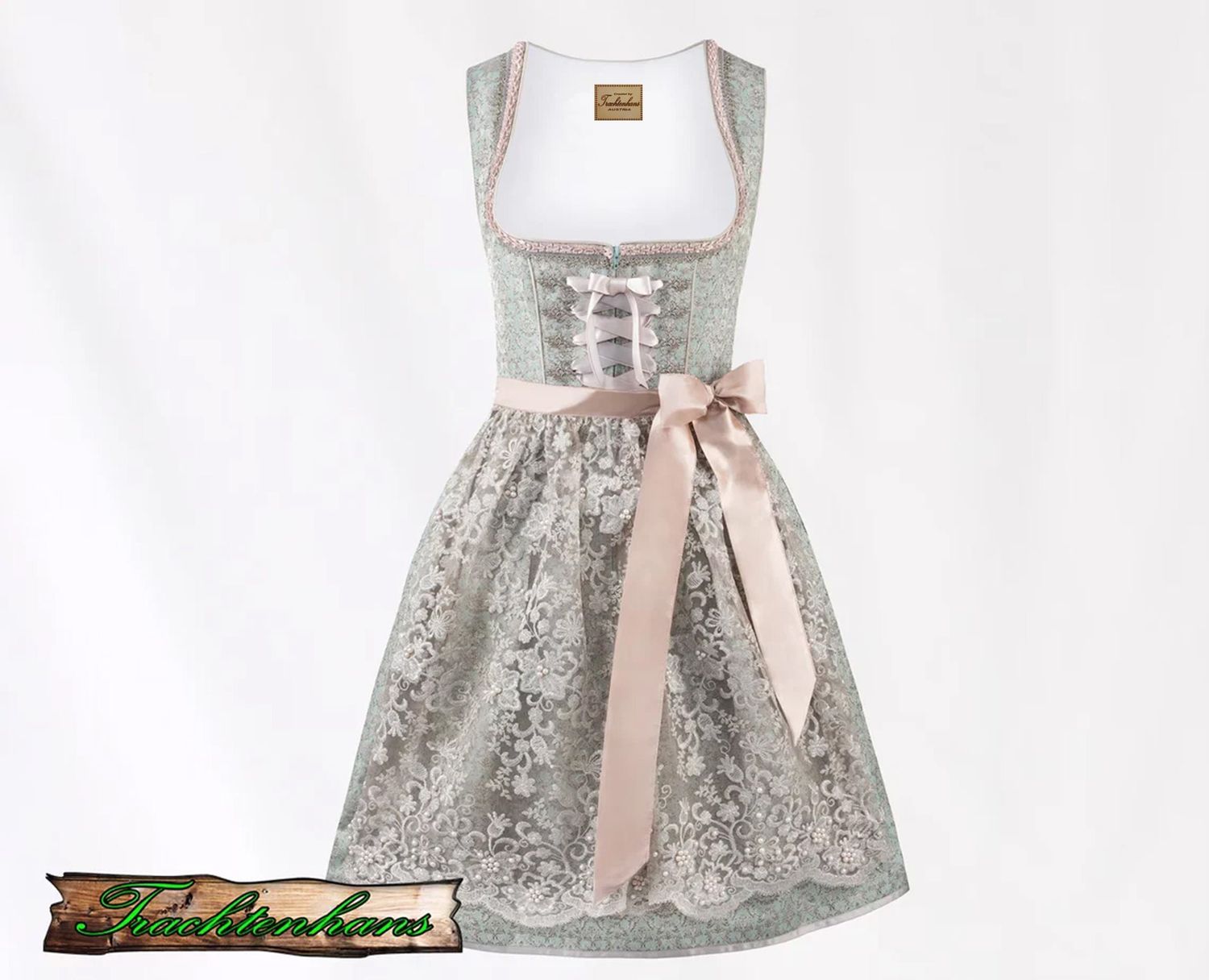 Exquisites Dirndl &quot;Karla&quot; mint / authentische kulturelle Qualitäts Bekleidung / Österreich / Bayern / Oktoberfest / Trachtenoutfit