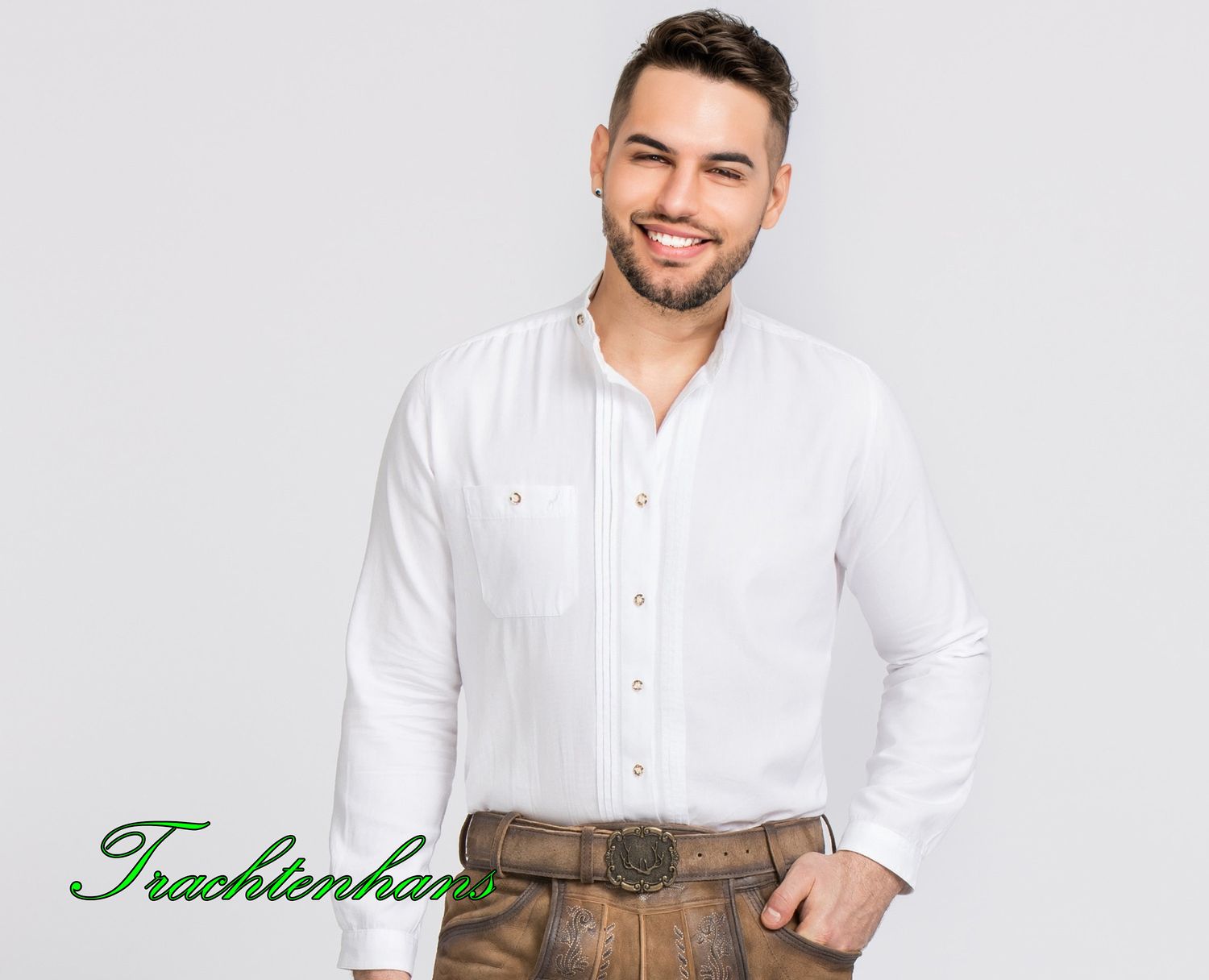 Herren Hemd &quot; Yunus&quot; zur Lederhose / authentische kulturelle Qualitäts Bekleidung / Österreich / Bayern / Oktoberfest / Trachtenoutfit