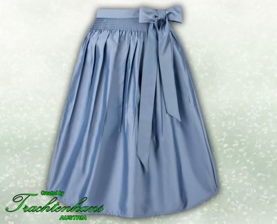 Schürze &quot;Aurelia&quot;  rauchblau 70 cm fürs Dirndl