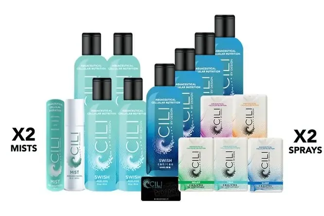 NETWORKER PACK - Cili Swish CBD + Ageless + Facial Mist + Sprays NETWORKER PACK - Cili Swish CBD + Ageless + Facial Mist + Sprays