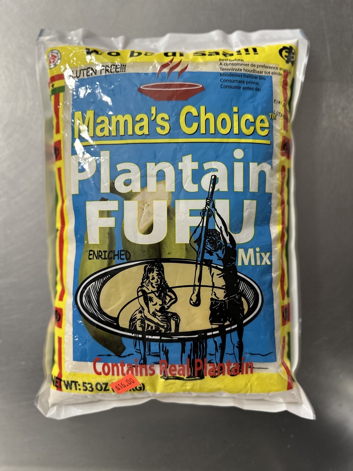 PLANTAIN FUFU - MAMA&#39;S CHOICE - 
1.5KG