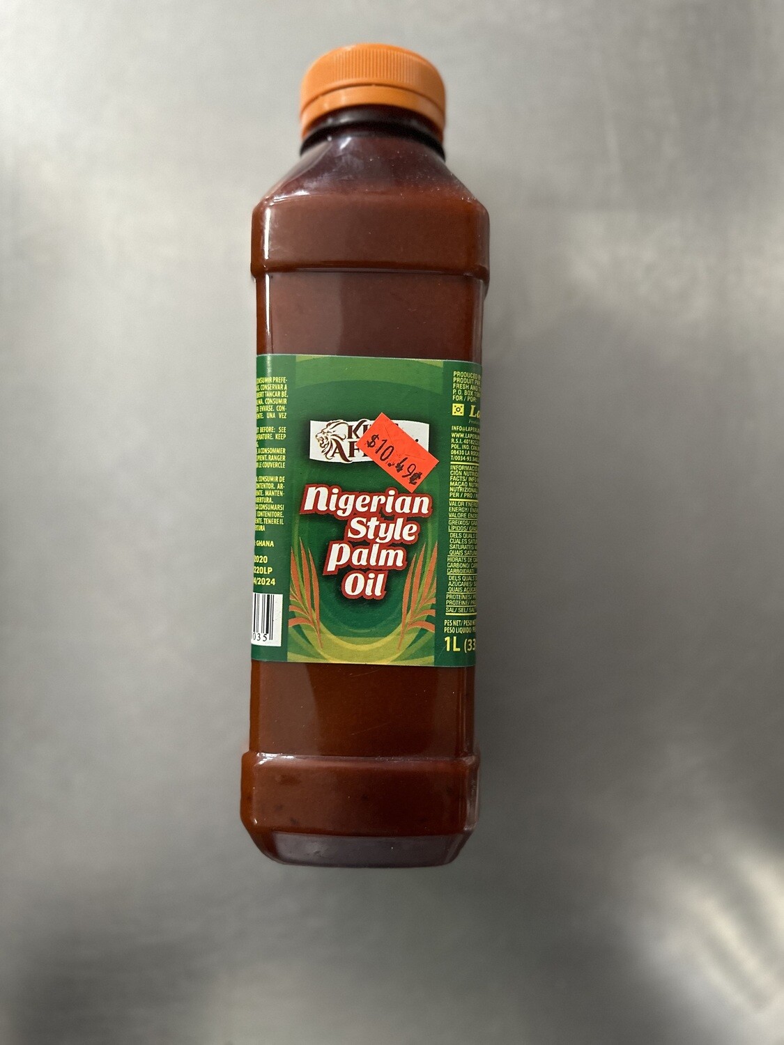 HUILE ROUGE ( HUILE DE PALME ) - 
NIGERIAN STYLE