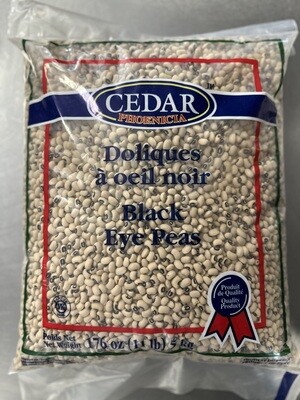 BLACK EYE BEANS - CEDAR