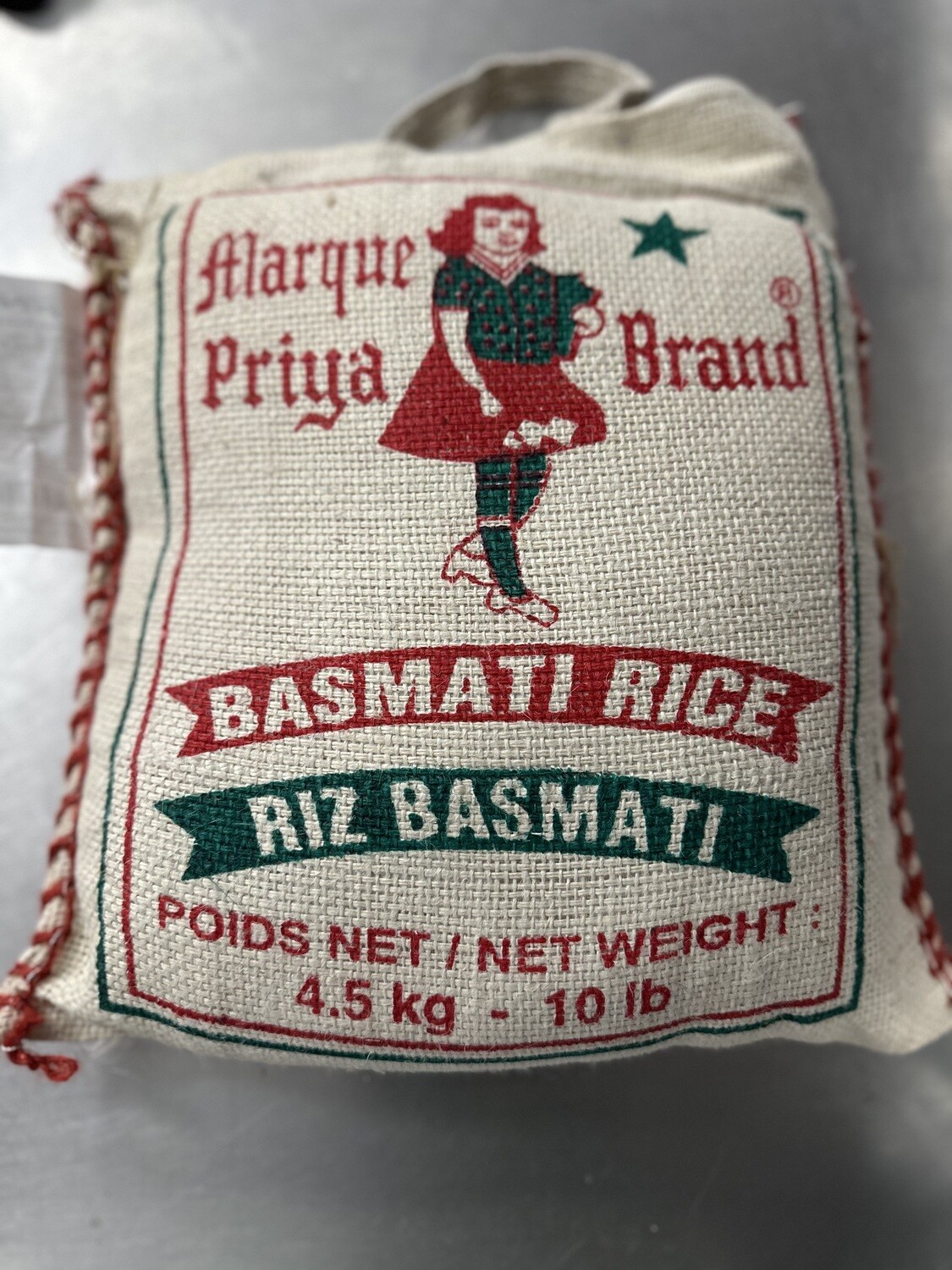 RIZ BASMATI
- PRIYA BRAND -
4.5KG (10LB)