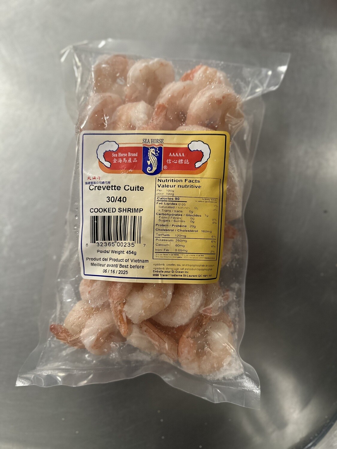 CREVETTE CUITE 30/40 COOKED SHRIMP