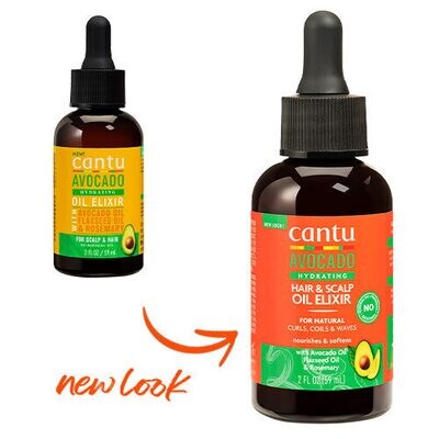 HUILE CAPILLAIRE HYDRATANTE
- CANTU À BASE D&#39;AVOCAT - 
59 ML