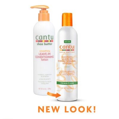 LOTION REVITALISANTE LISSANTE SANS RINÇAGE - CANTU À BASE DE BEURRE DE KARITÉ -  254ML