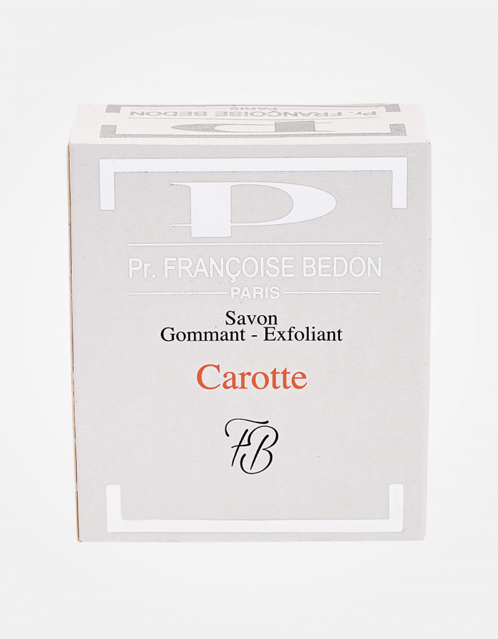 SAVON EXFOLIANT À BASE DE CAROTTE
- FRANÇOISE BEDON - 
200G