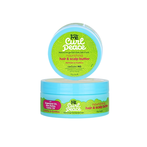 BEURRE NOURRISSANT POUR CHEVEUX ET CUIR CHEVELU
- CURL PEACE, JUST FOR ME -
113G (4OZ)