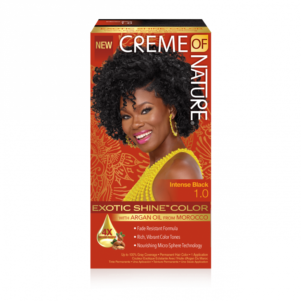 TEINTURE POUR CHEVEUX 
- CREME OF NATURE -
UNE APPLICATION