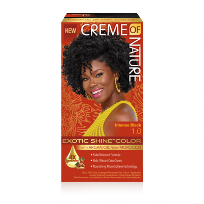 TEINTURE POUR CHEVEUX 
- CREME OF NATURE -
UNE APPLICATION