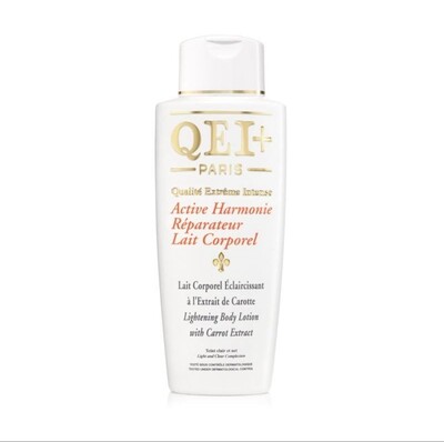 LAIT ÉCLAIRCISSANT CORPOREL
- QEI+ HARMONIE CAROTTE -
500ML