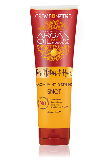 GEL COIFFANT À TENUE MAXIMALE - CREME OF NATURE, HUILE D&#39;ARGAN - 248ML (8.4 OZ)