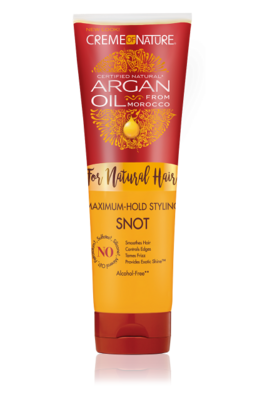 GEL COIFFANT À TENUE MAXIMALE - CREME OF NATURE, HUILE D&#39;ARGAN - 248ML (8.4 OZ)