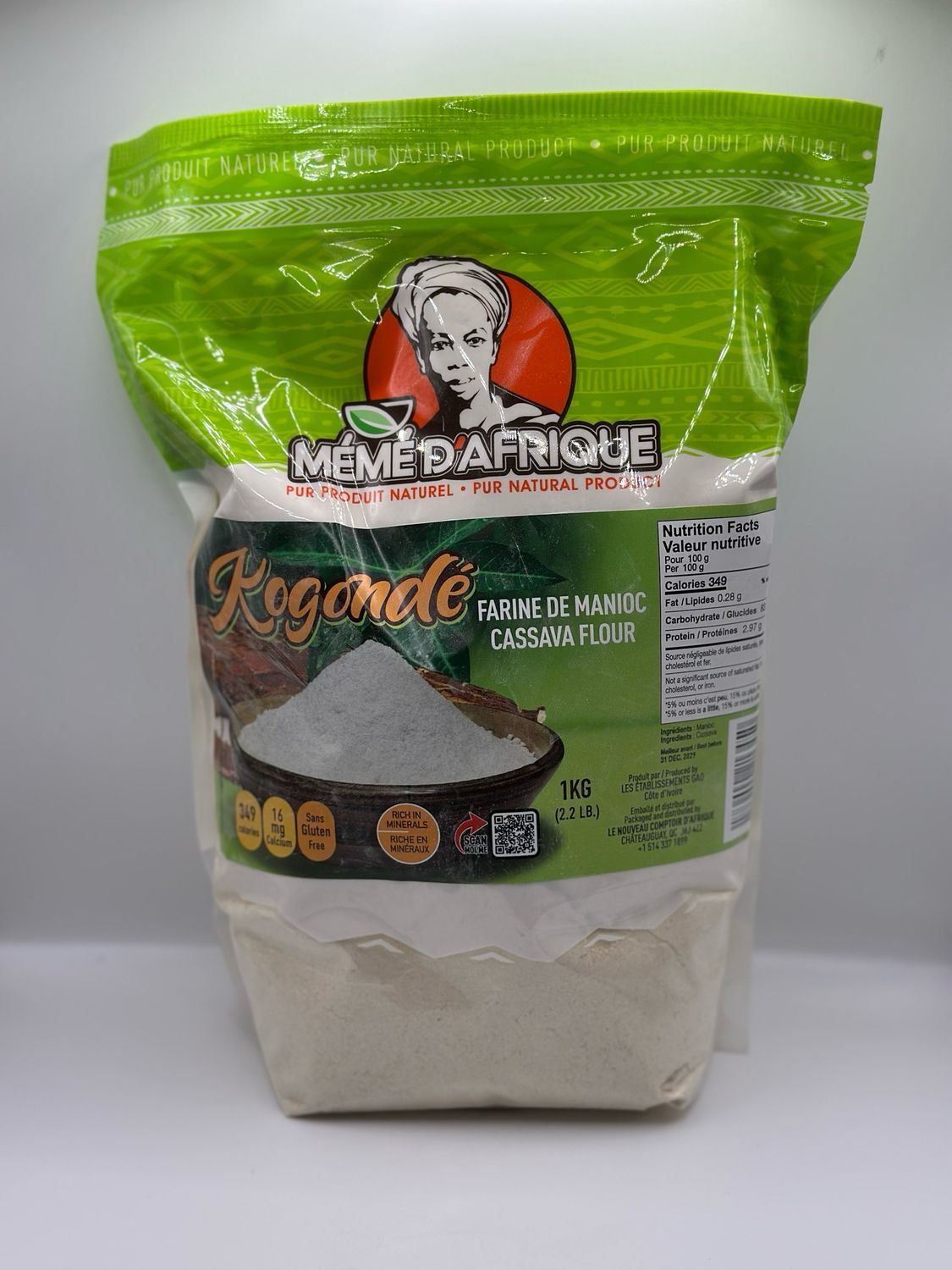 FARINE DE MANIOC CASSAVA FLOUR 1kg