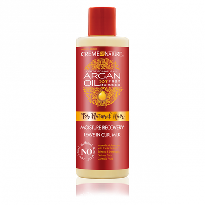 LAIT POUR BOUCLE SANS RINÇAGE - CREME OF NATURE, HUILE D'ARGAN - 236ML (8 OZ)