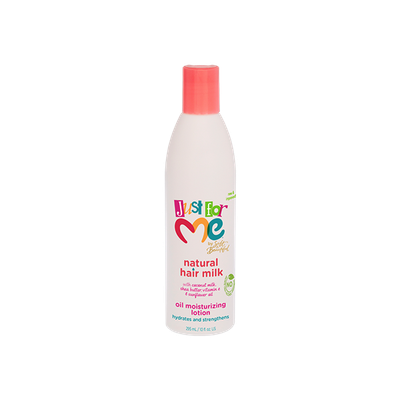 LOTION HHYDRATANTE À L'HUILE DE LAIT CAPILLAIRE NATURELLE
- JUST FOR ME -
295ML (10OZ)