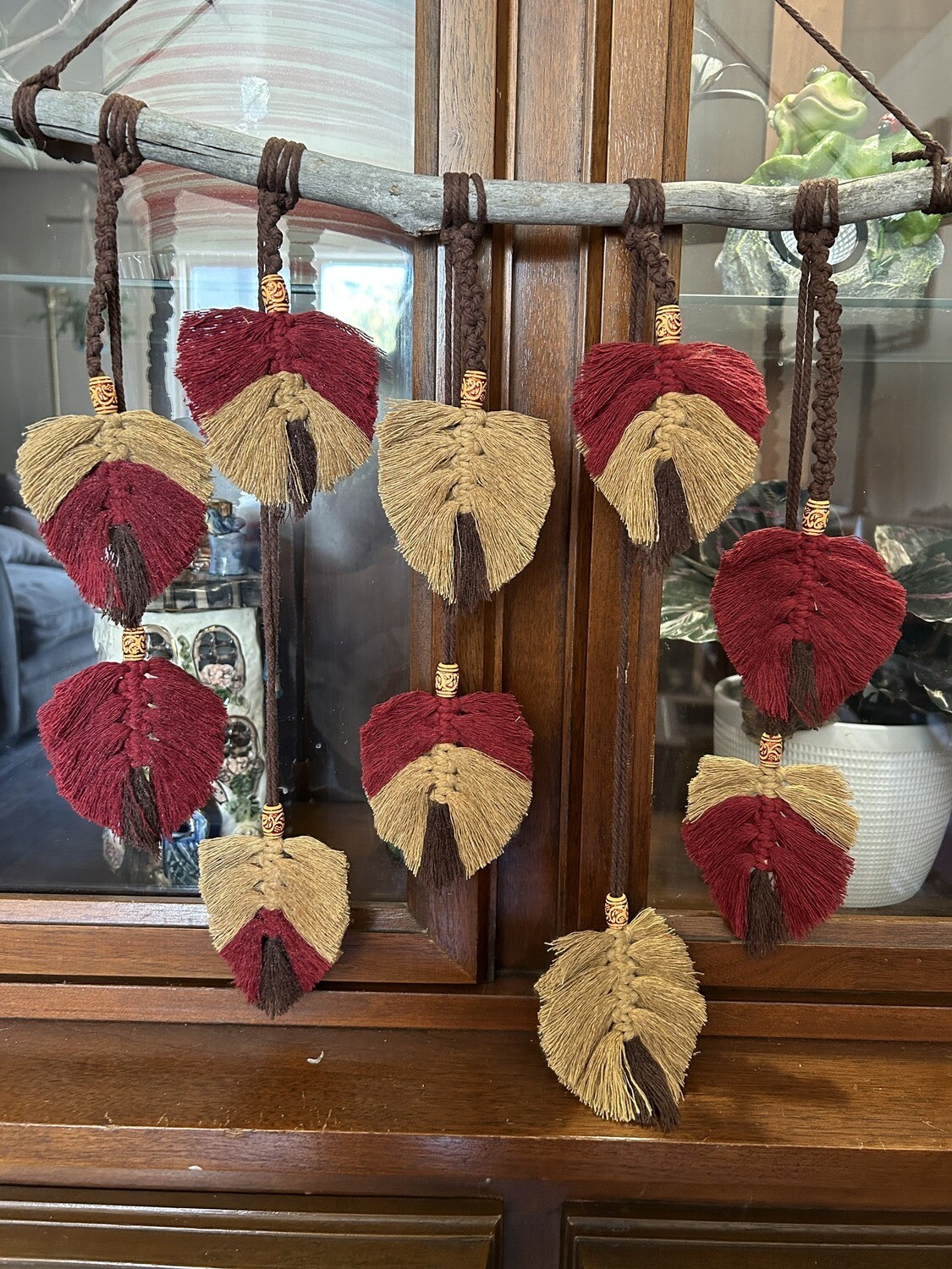 Fall leaves wall hanging