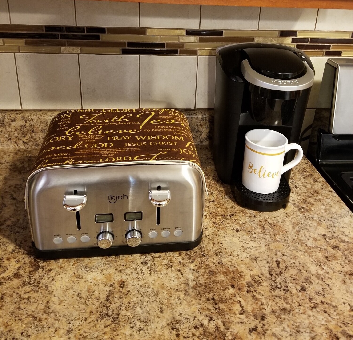 Magnetic 4 Slice Toaster Cover-Faith Based