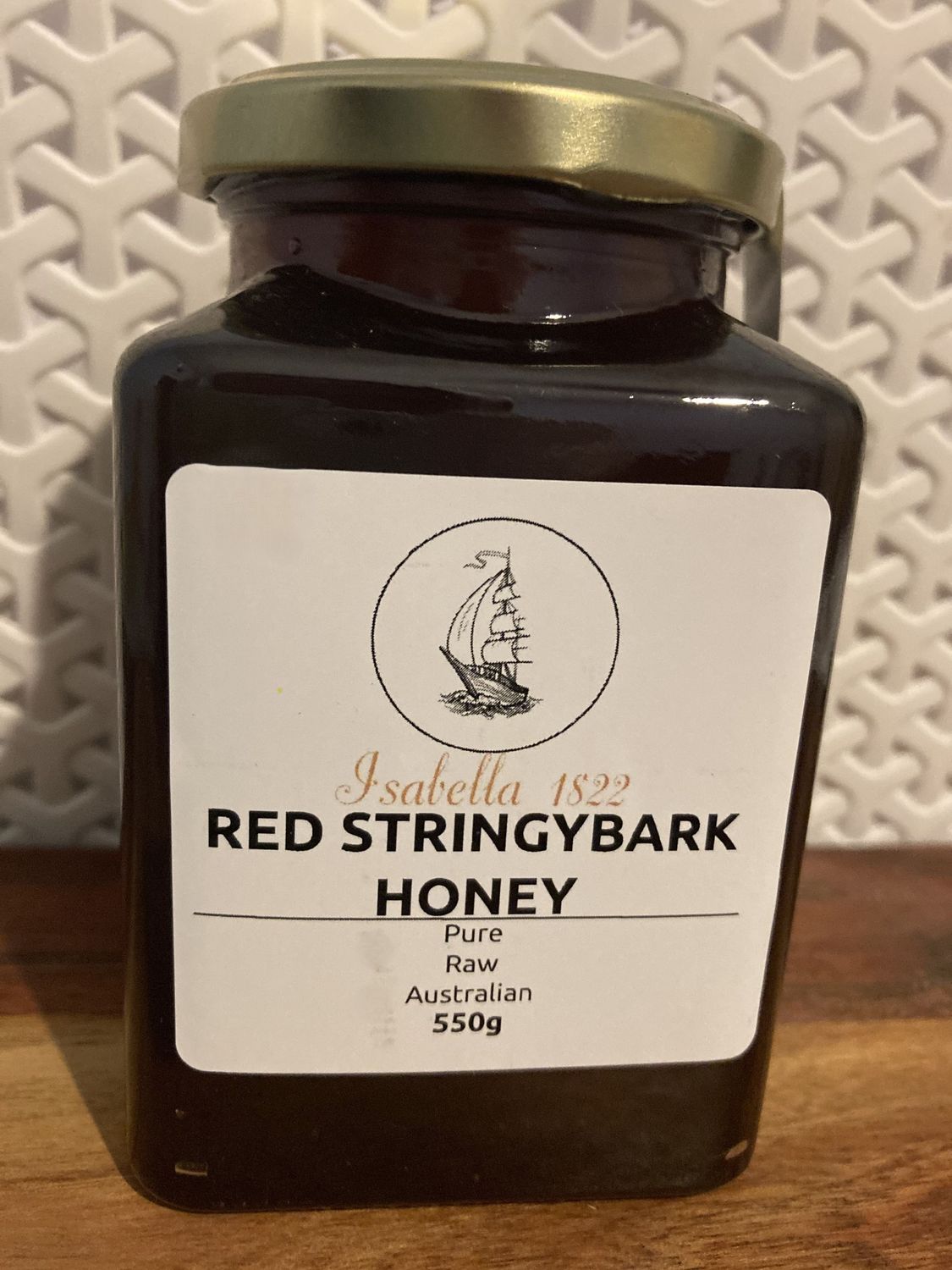 550g Red Stringybark premium raw honey