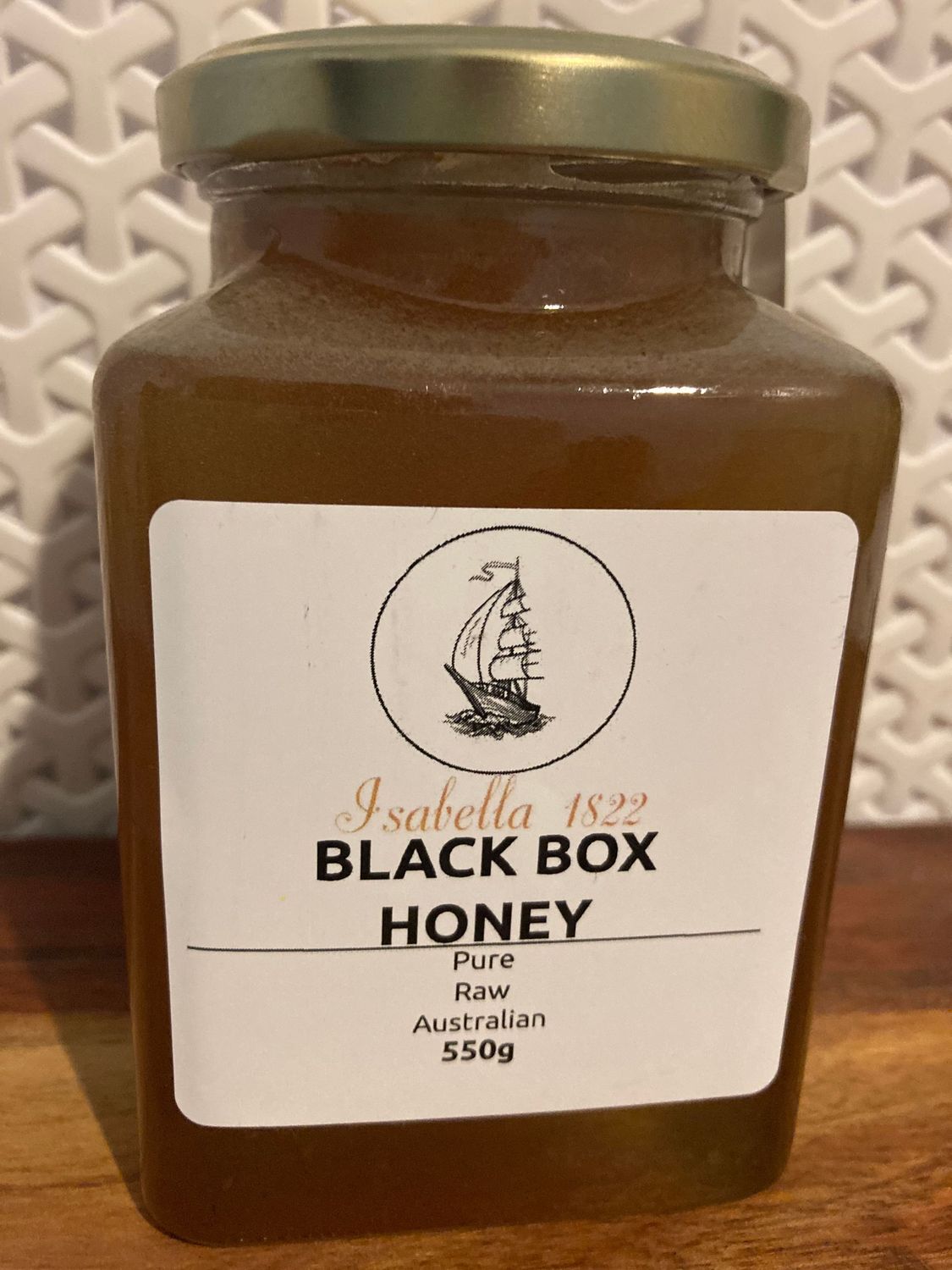 550g Black Box premium raw honey