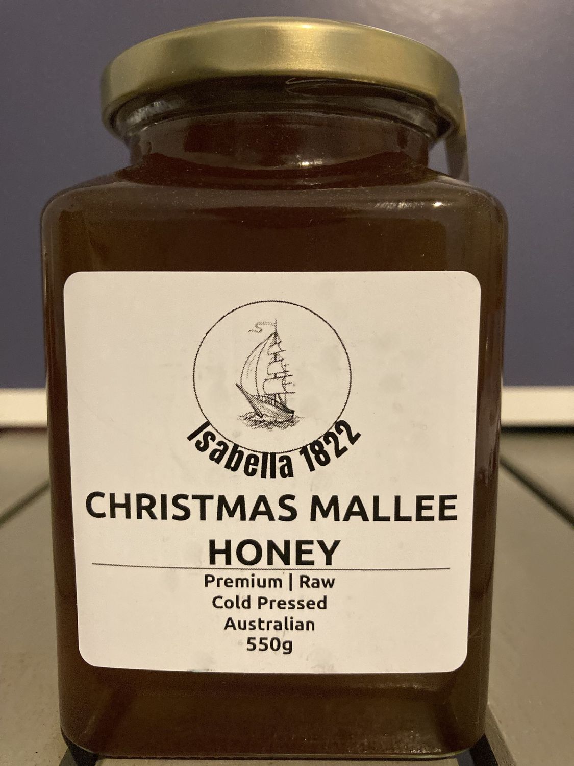 550g Christmas Mallee premium raw honey
