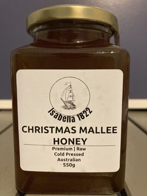 550g Christmas Mallee premium raw honey