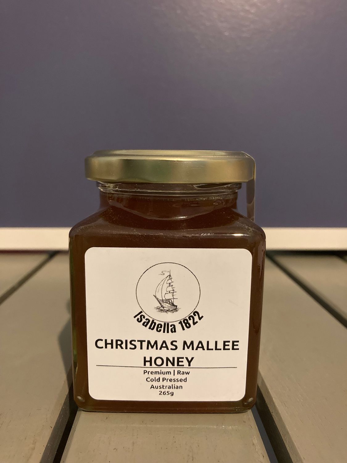 265g Christmas Mallee premium raw honey