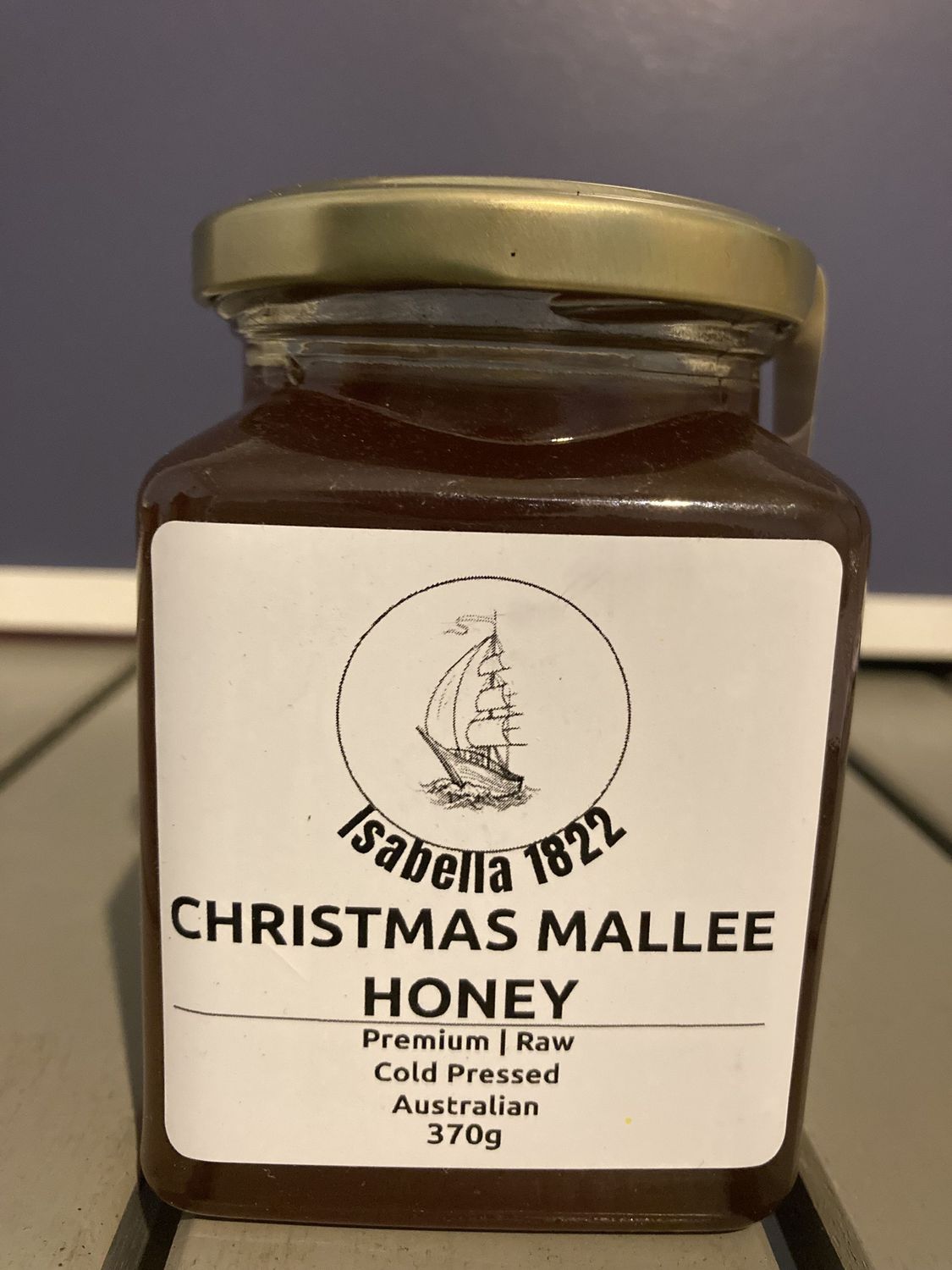 370g Black Box premium raw honey