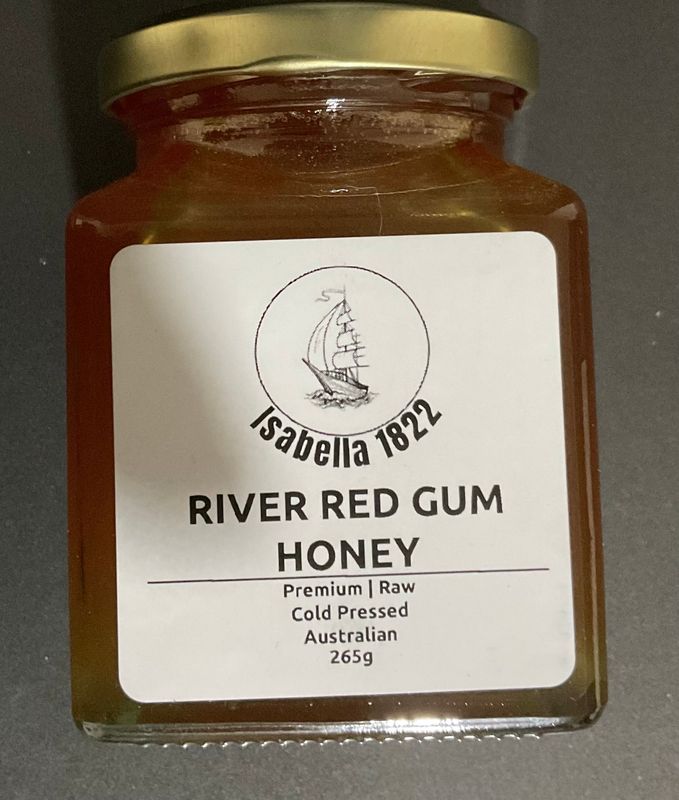 265g River Red Gum premium raw honey