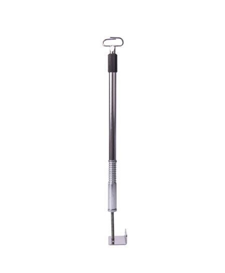 Asta portaflebo telescopica pieghevole con piastra e clip per barella Evox