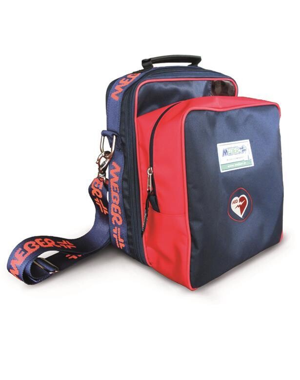 Custodia per defibrillatore con tasca anteriore grande